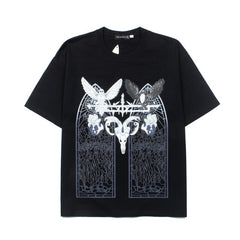 WHO DECIDES WAR Gothic Angel Graphic T-Shirt Unisex Oversized Streetwear Cotton Tee