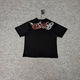 derschutze Chinese style dragon embroidered short-sleeved T-shirt, unisex, black, pure cotton, casual trendy top