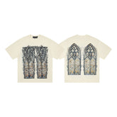 WHO DECIDES WAR Gothic Embroidered Graphic T-Shirt Unisex Oversized Streetwear Cotton Tee