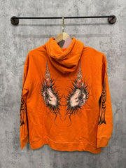 WHO DECIDES WAR Phoenix Graphic Hoodie Orange Unisex Oversized Streetwear Pullover Sweatshirt