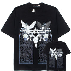 WHO DECIDES WAR Gothic Angel Graphic T-Shirt Unisex Oversized Streetwear Cotton Tee