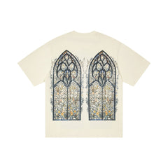 WHO DECIDES WAR Gothic Embroidered Graphic T-Shirt Unisex Oversized Streetwear Cotton Tee