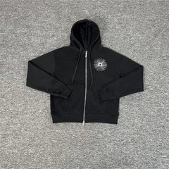 Derschutze awakening v2 Zip Up Zip-Up Jacket with Heavy Embroidery Hooded Sweatshirt