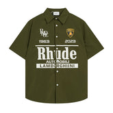 Rhude x Automobili Lamborghini Short Sleeve Button‑Up Shirt