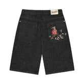 "koi fish v2" Jorts raw black