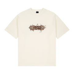 "aziza" waffle T Shirt ecru