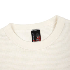 "aziza" waffle T Shirt ecru
