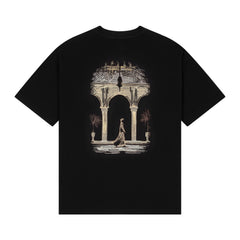 "aziza" waffle T Shirt black