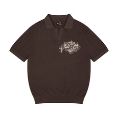 "aziza" polo Knit brown