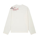 "blossom" waffle Longsleeve off white