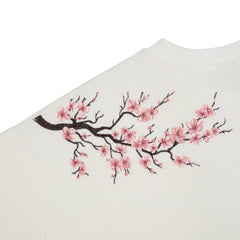 "blossom" waffle Longsleeve off white