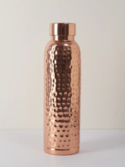 Hammered Pure Copper Water Bottle 950ml