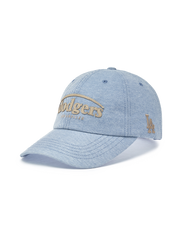 Vintage Denim Curve Logo Unstructured Ballcap