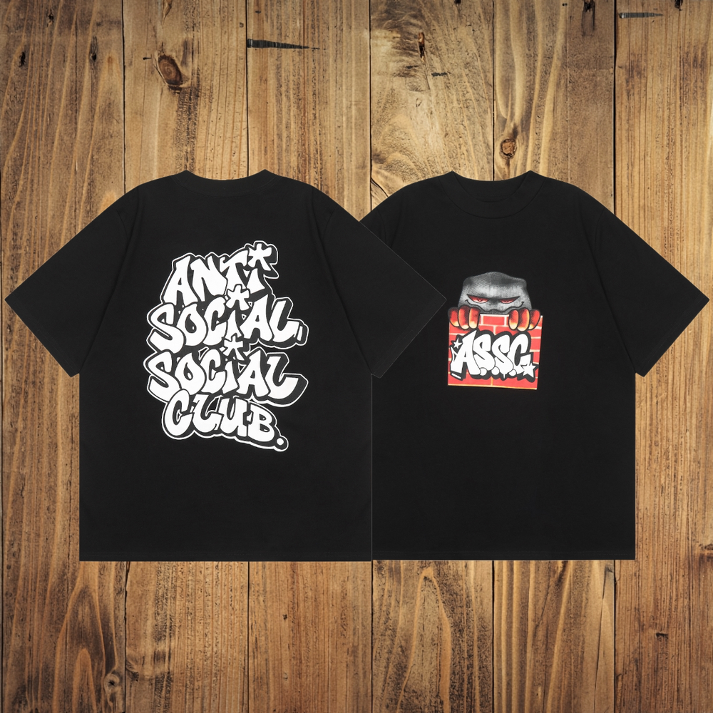 ASSC Black Tee – Fist Block Print