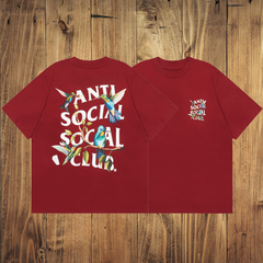 ASSC Red Tee – Hummingbird Print