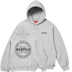 Supreme Established 1994 Circle Logo Hooded Sweatshirt - Heather Grey