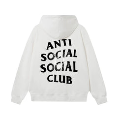 Anti Social Social Club Distressed White Hoodie