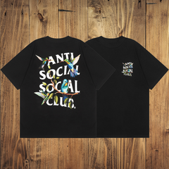 ASSC Black Tee – Hummingbird Print