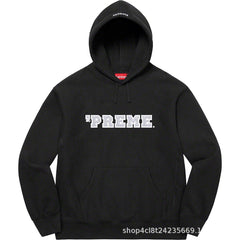 Supreme Cutout Logo Hooded Sweatshirt - Black