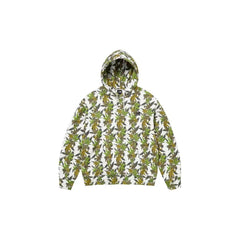Supreme All-Over Plant Print Hooded Sweatshirt - White/Multi