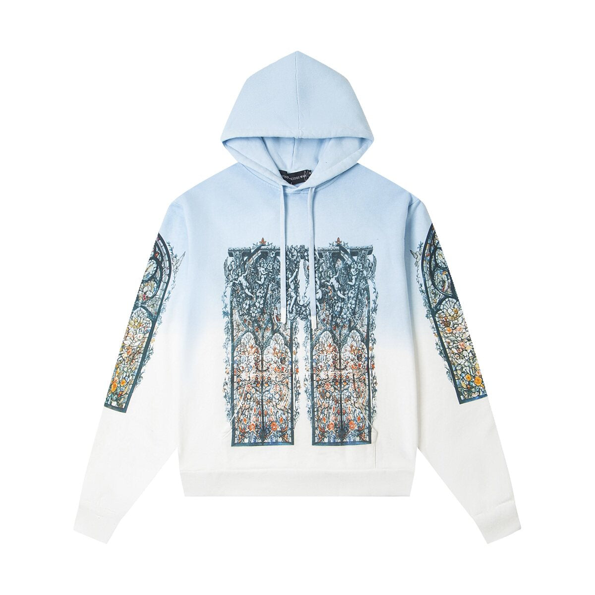 Who Decides War Gradient Cathedral Graphic Hoodie