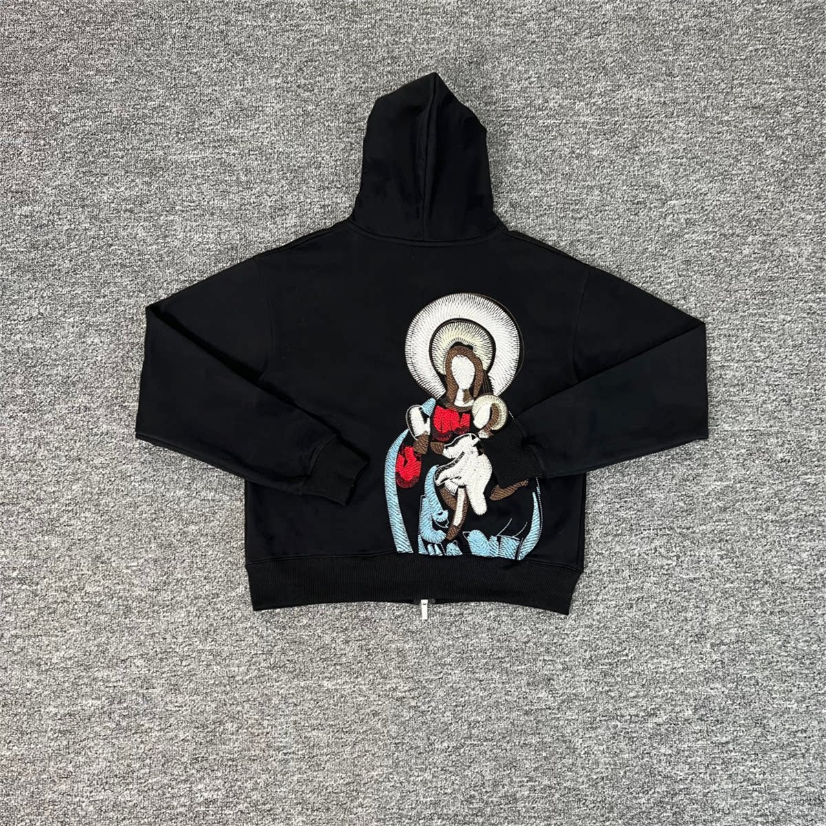Derschutze awakening v2 Zip Up Zip-Up Jacket with Heavy Embroidery Hooded Sweatshirt