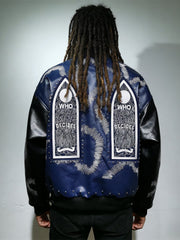 WHO DECIDES WAR Embroidered Varsity Jacket Unisex Oversized Streetwear Bomber Jacket