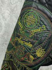 WHO DECIDES WAR Heavy Embroidered Bomber Jacket