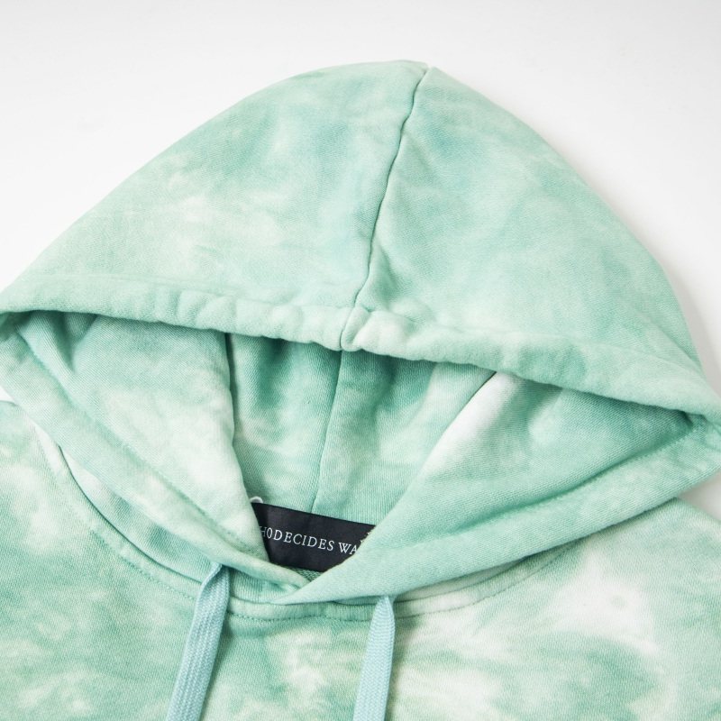 WHO DECIDES WAR Gothic Window Graphic Hoodie Green Unisex Oversized Streetwear Pullover