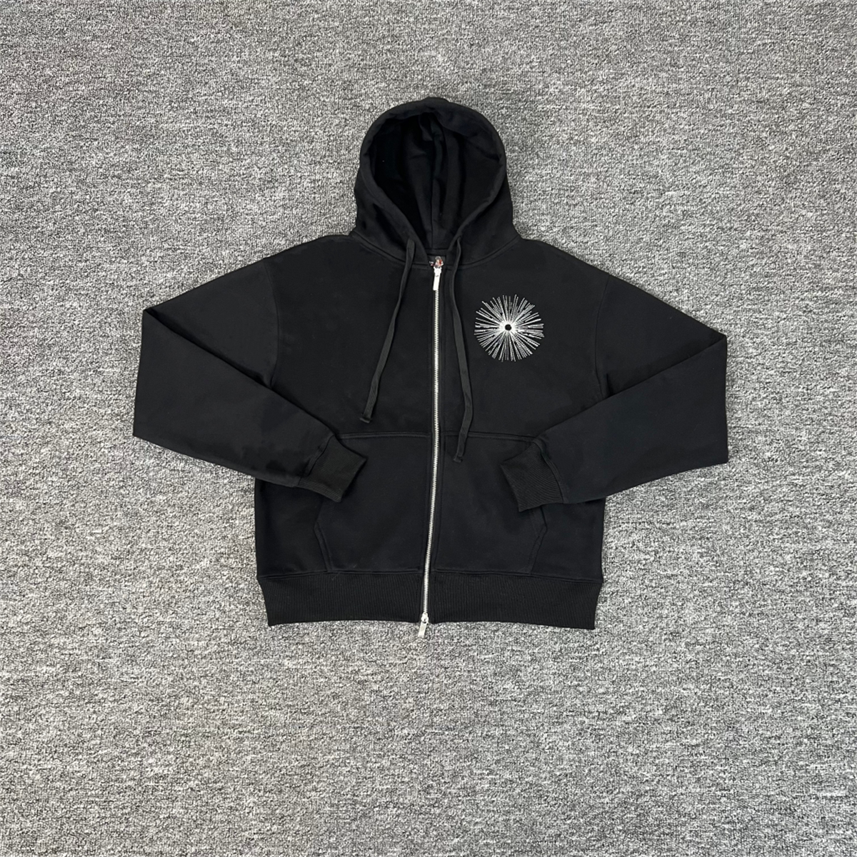 Derschutze awakening v2 Zip Up Zip-Up Jacket with Heavy Embroidery Hooded Sweatshirt
