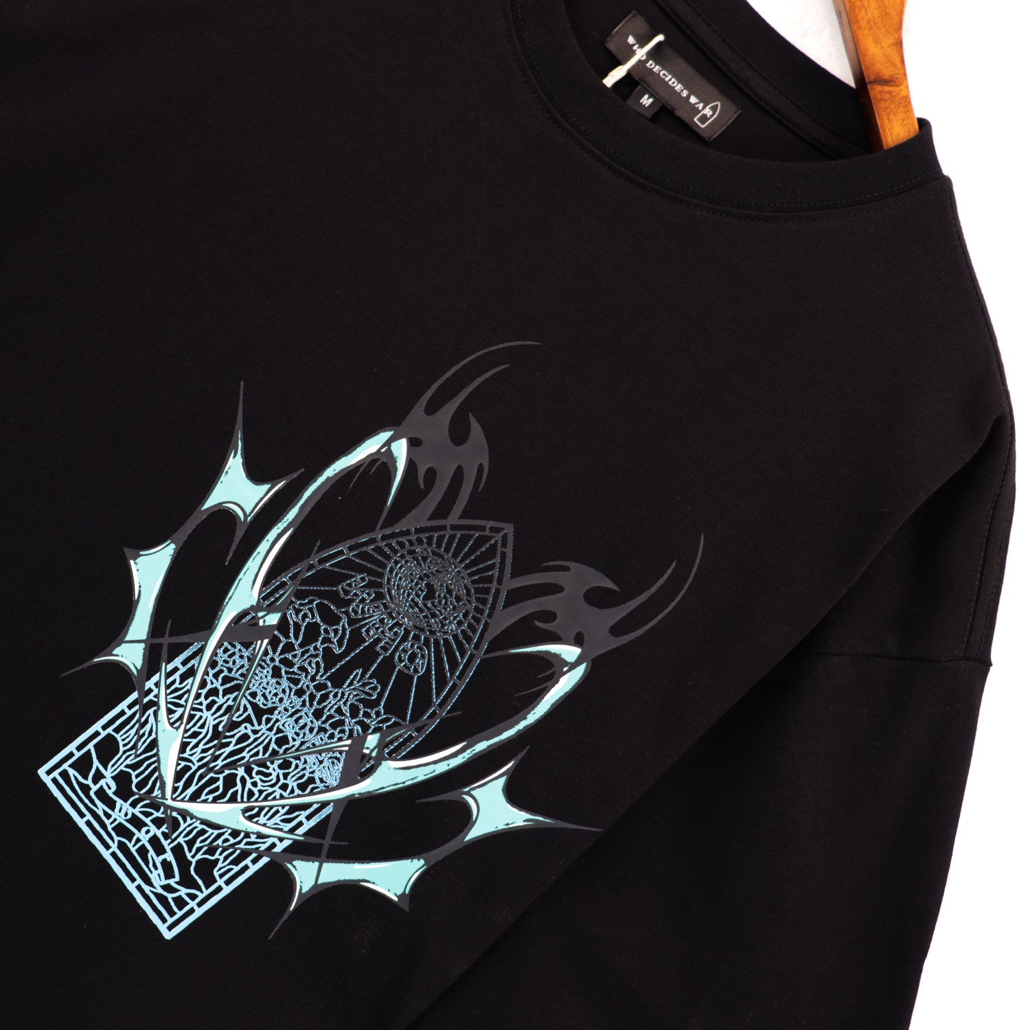 WHO DECIDES WAR Graphic T-Shirt Black Unisex Oversized Streetwear Cotton Tee