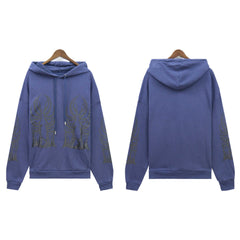 WHO DECIDES WAR Purple Graphic Hoodie Unisex Oversized Streetwear Pullover Sweatshirt