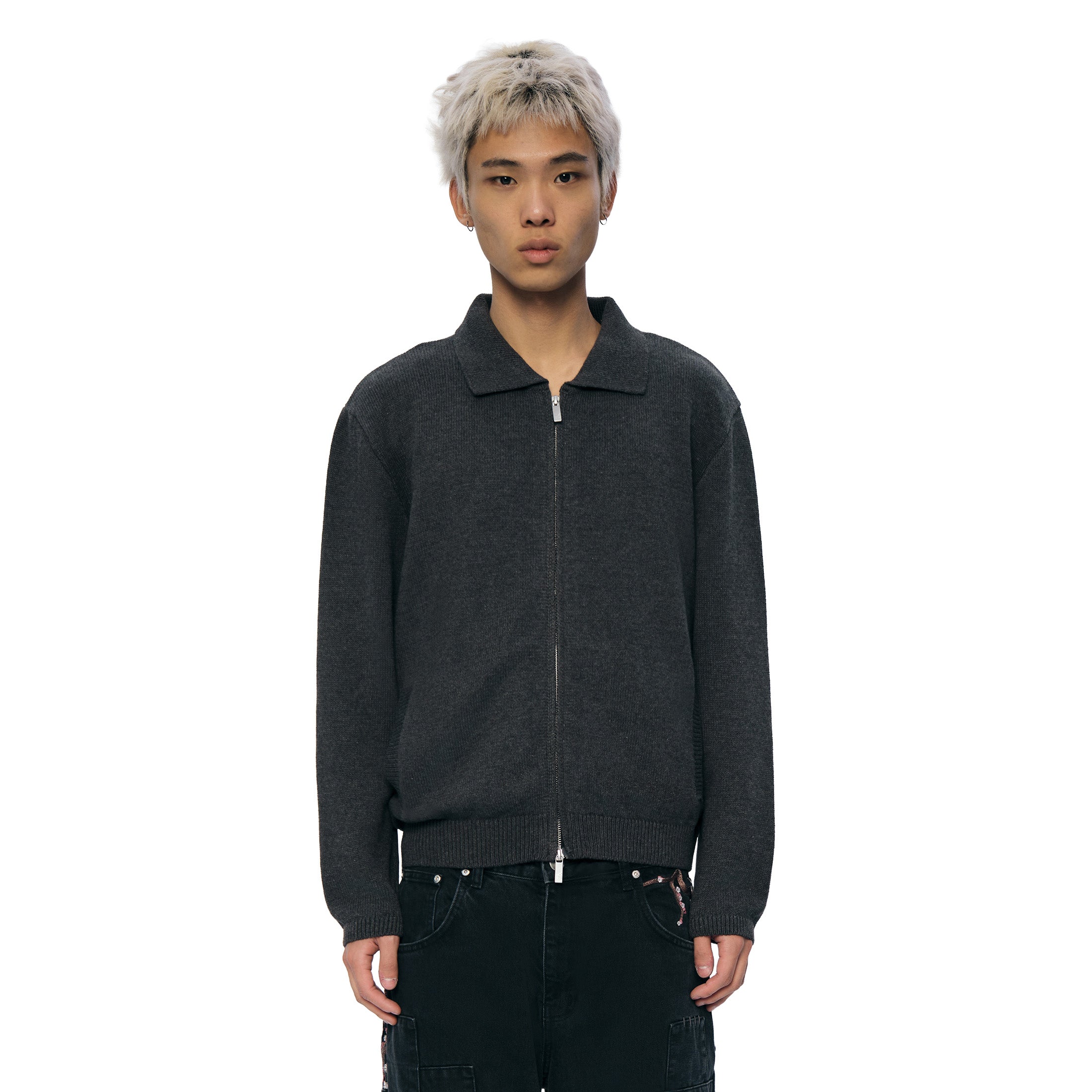 "blossom v2" polo zip Knit