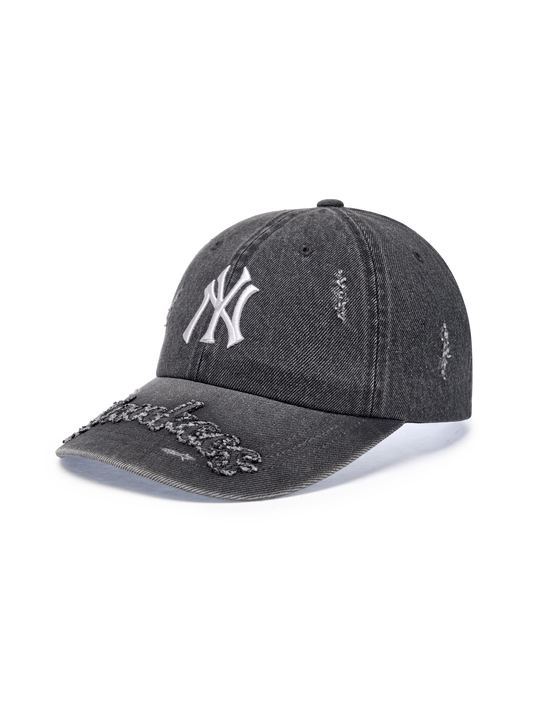 Vintage Destroyed Denim Unstructured Ballcap