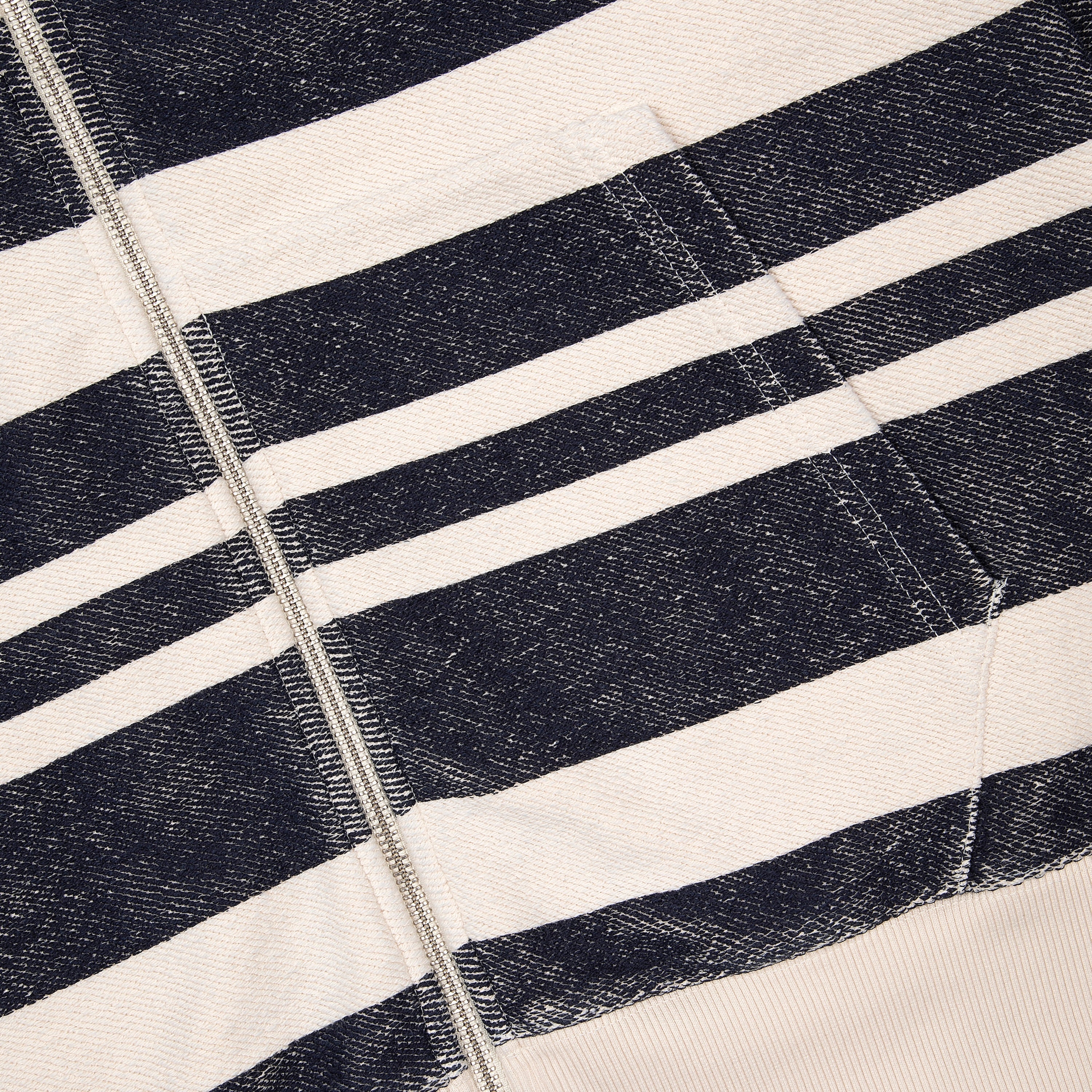 "on air" striped Zip Up