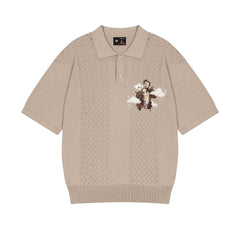 "on air" Polo knit beige