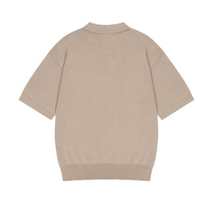 "on air" Polo knit beige