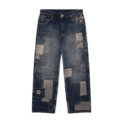 "blossom v2" patchwork Denim dark indigo