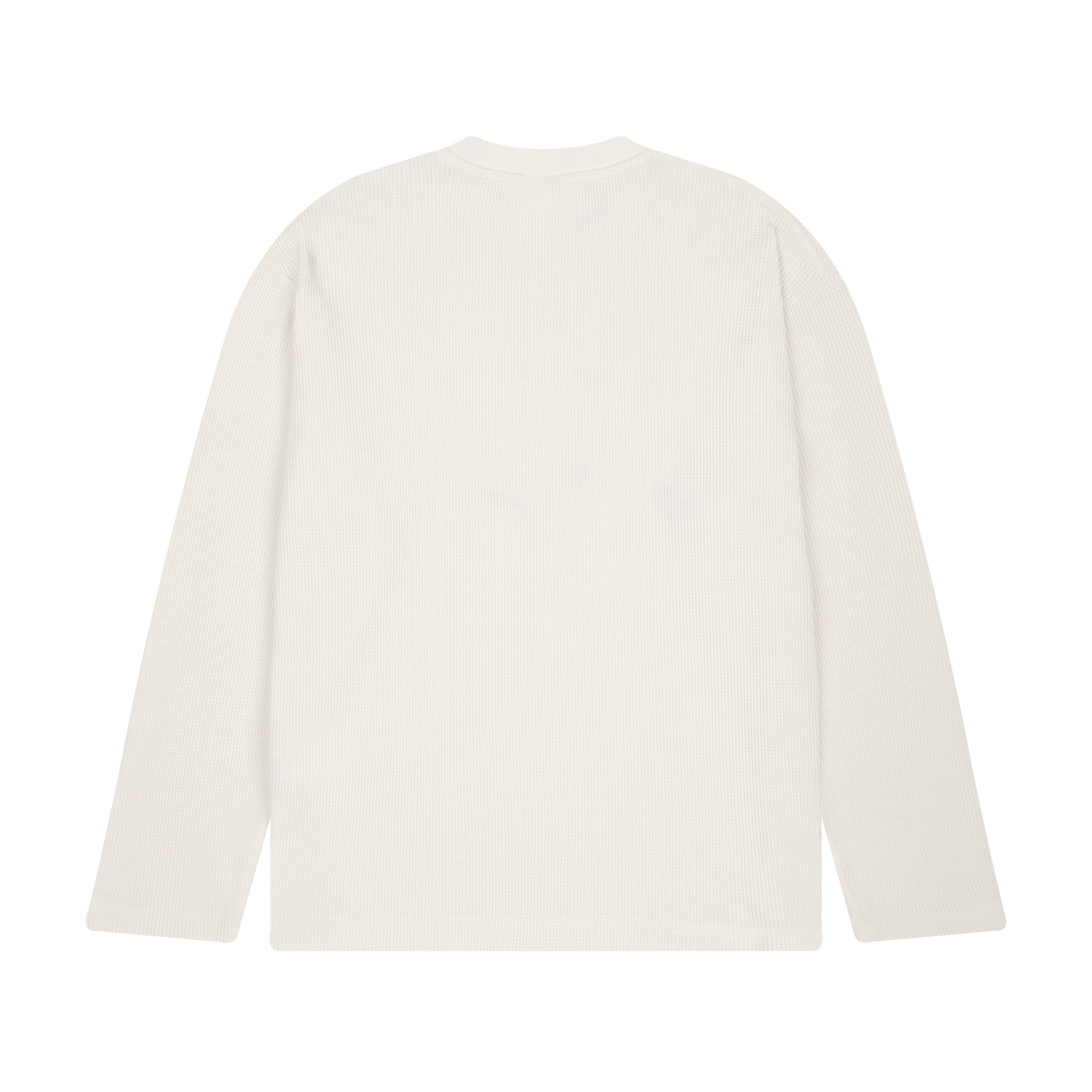 "aziza" waffle Longsleeve off white