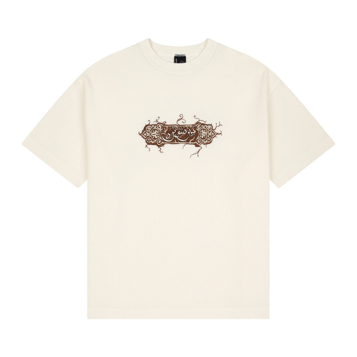 "aziza" waffle T Shirt ecru