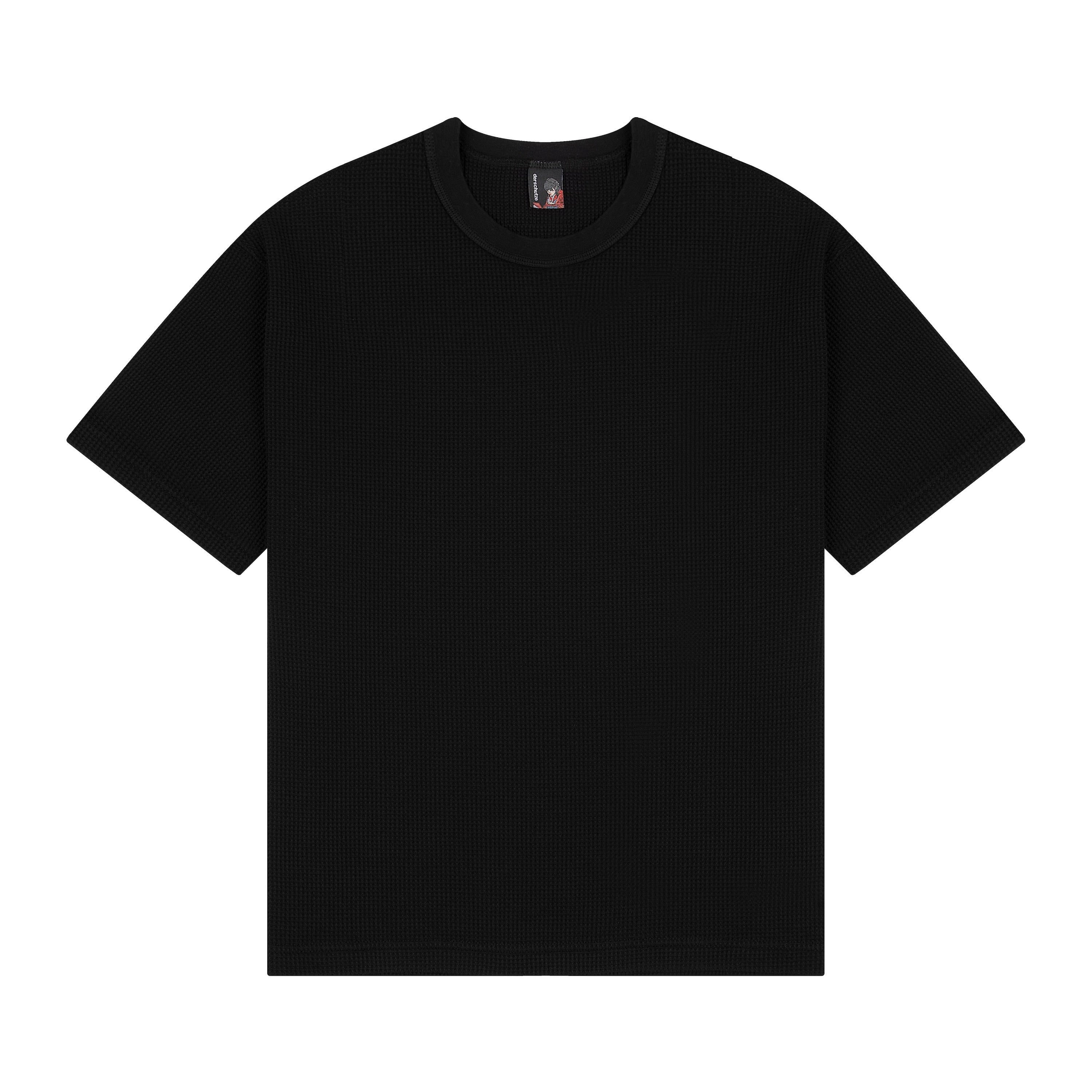 "aziza" waffle T Shirt black