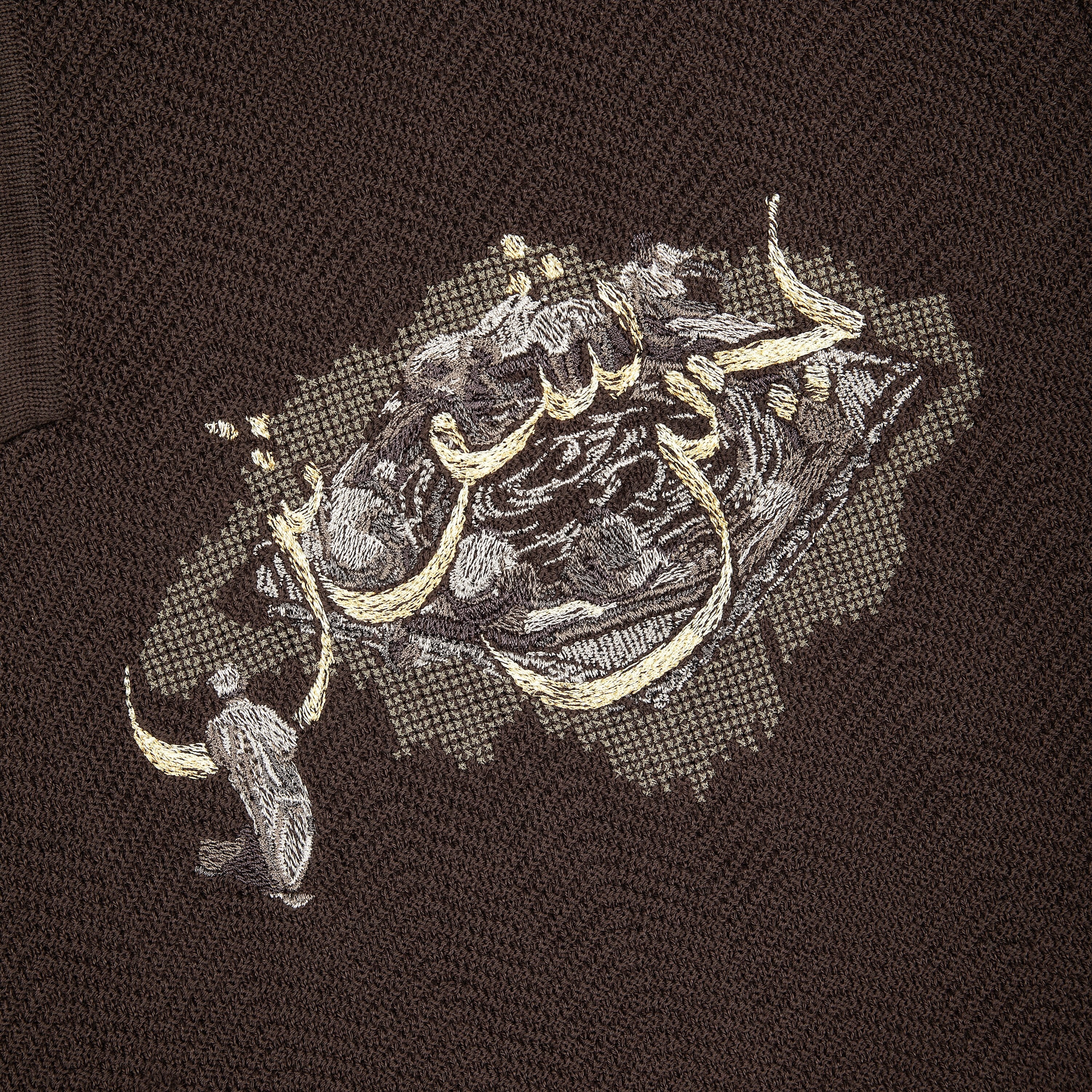 "aziza" polo Knit brown