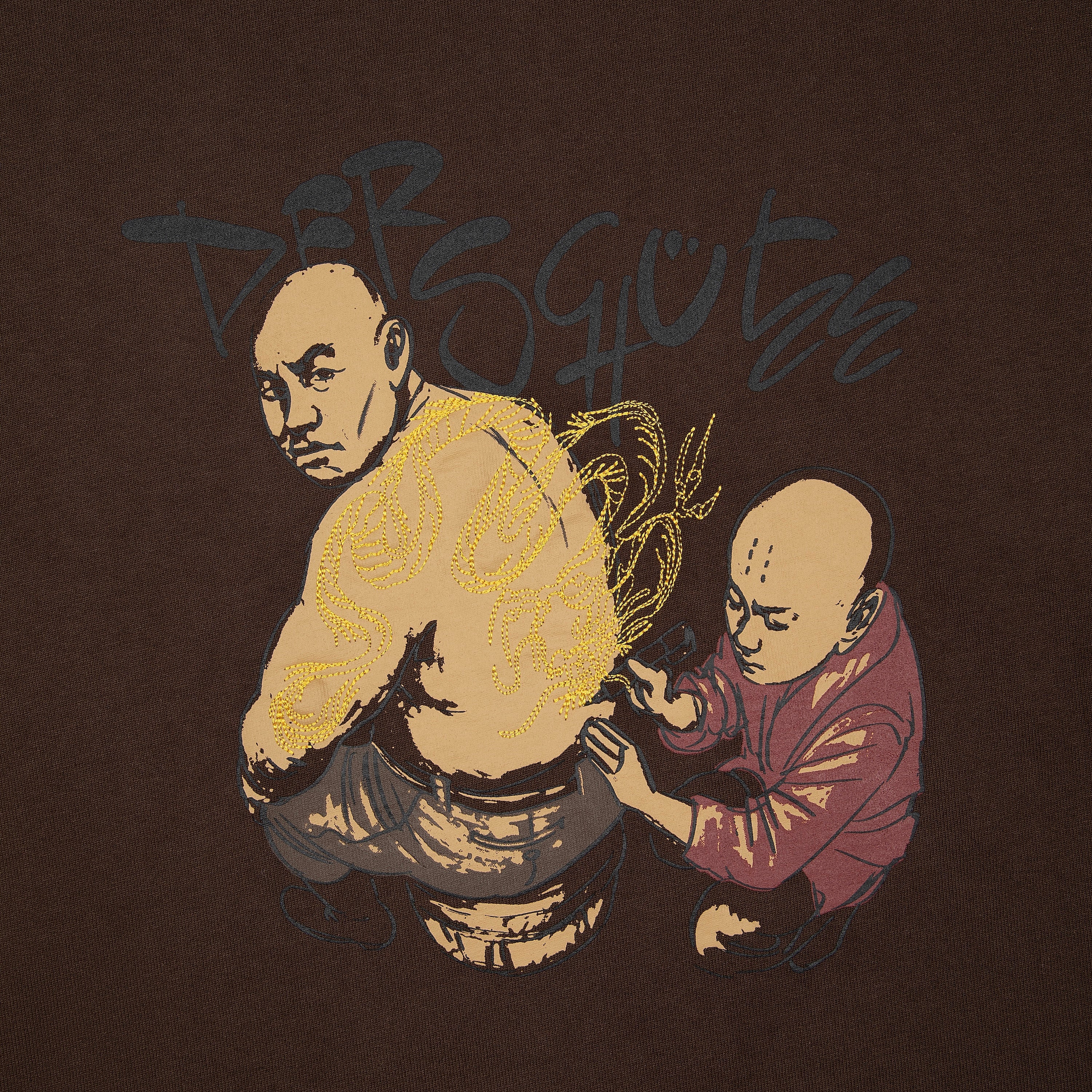 "yakuza" T Shirt dark brown