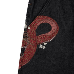 "yakuza" raw Denim black