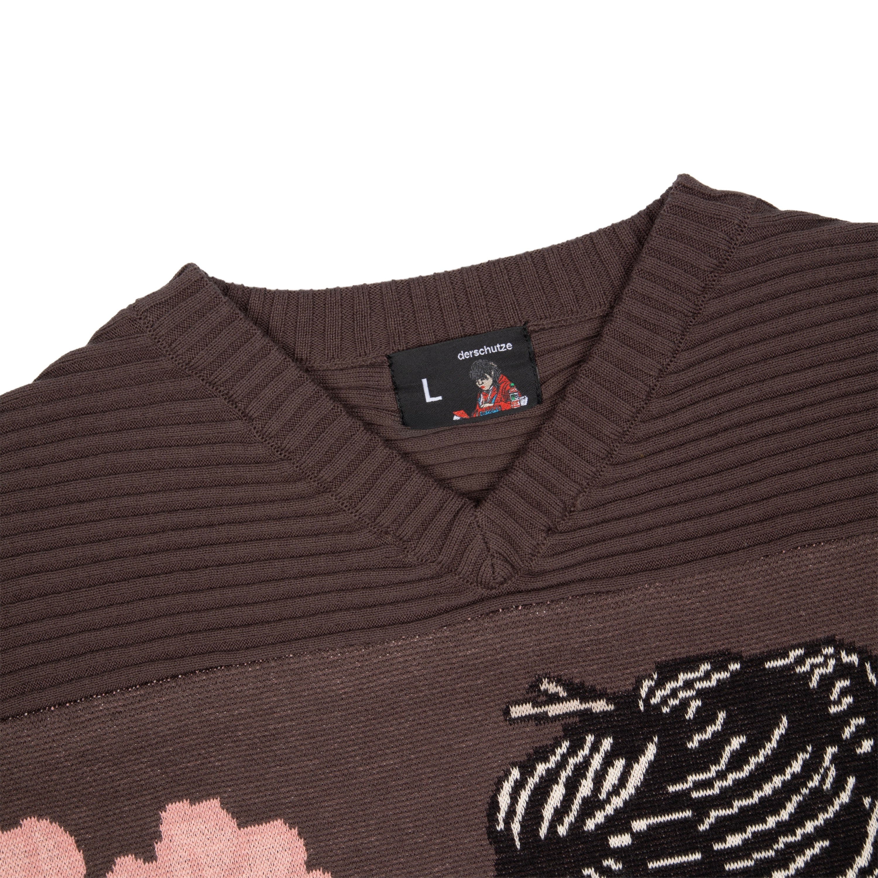"yakuza v2" knitted Jersey brown