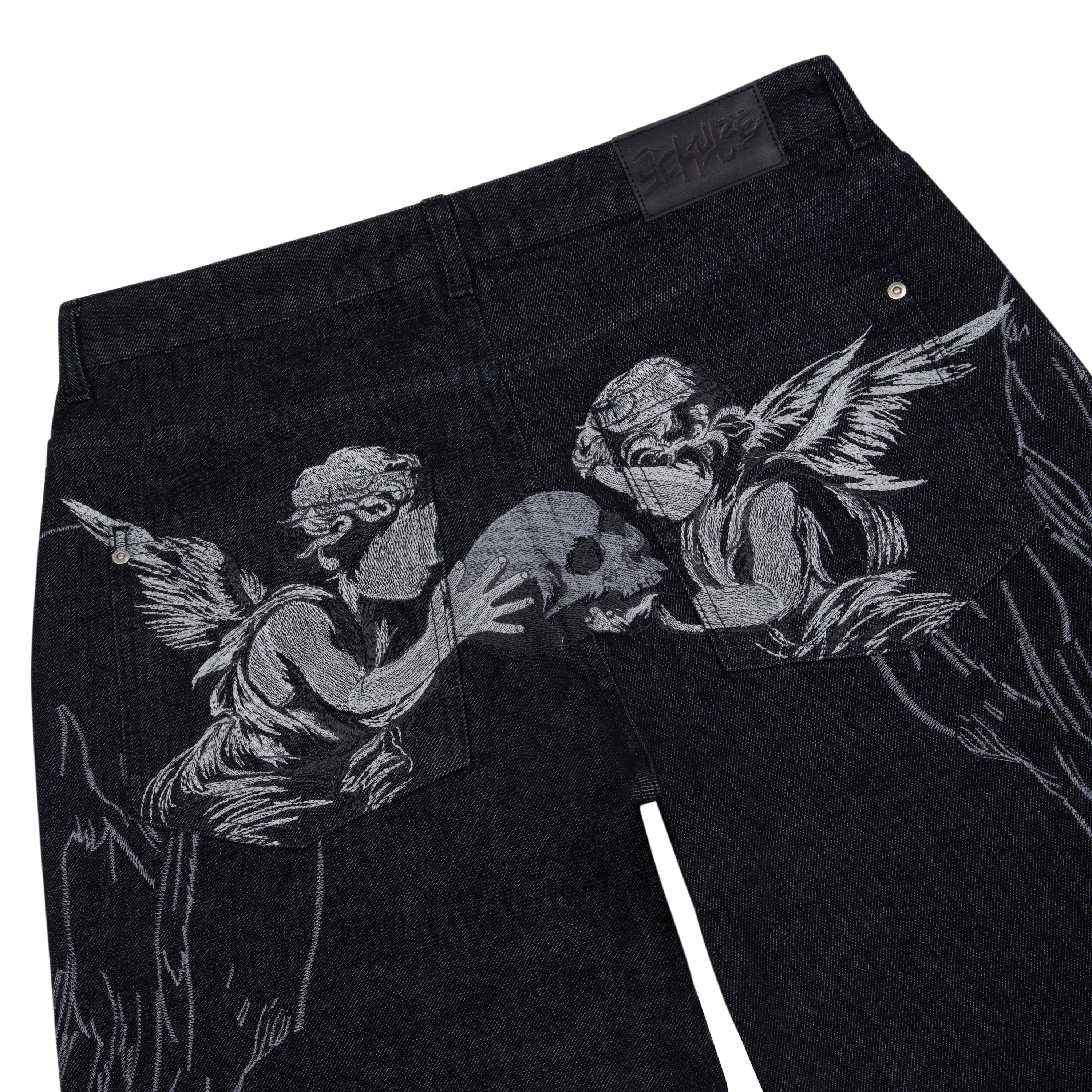 "hellboy" indigo raw bootcut Denim
