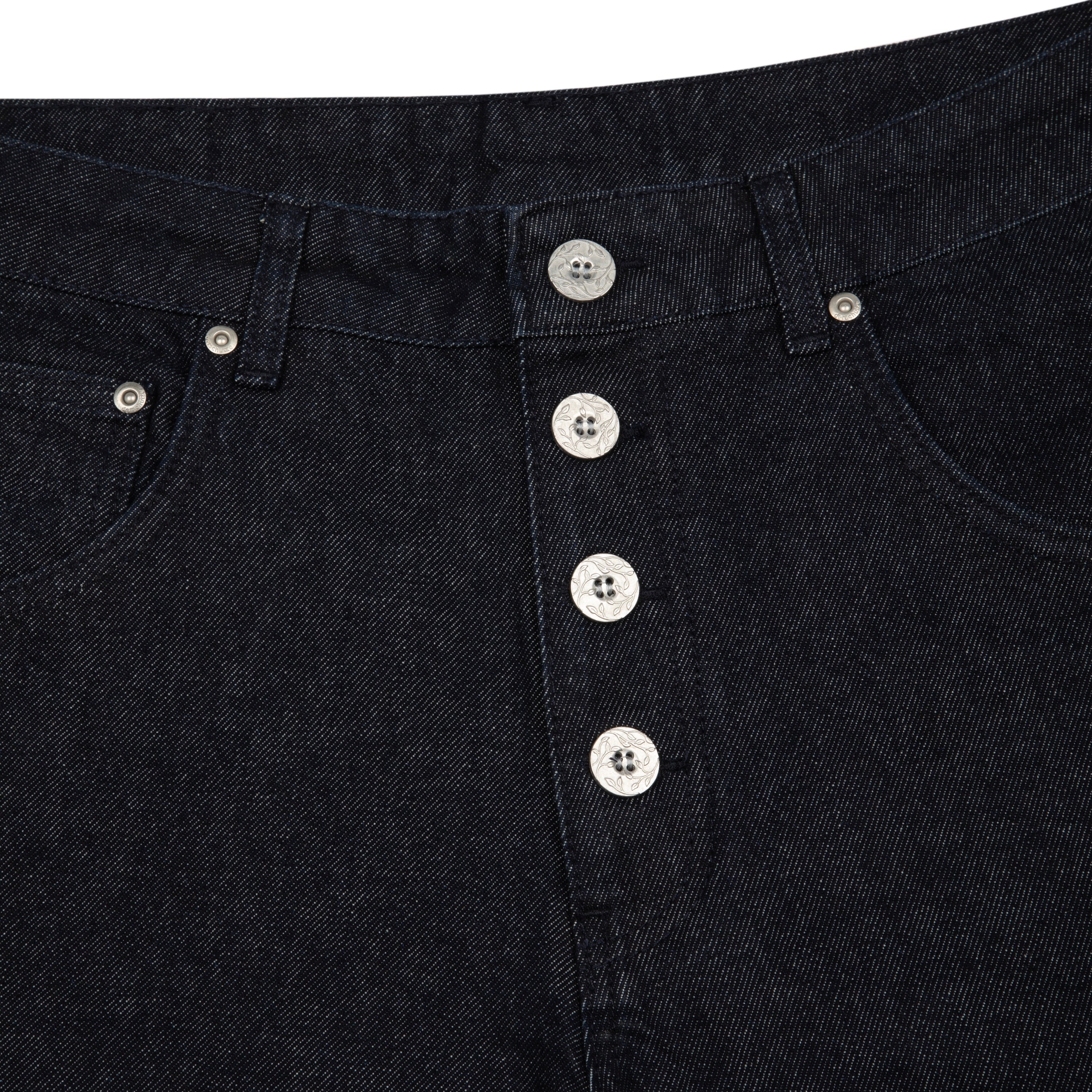 "hellboy" indigo raw bootcut Denim