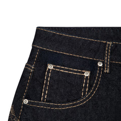 "yakuza" indigo raw Jorts 03