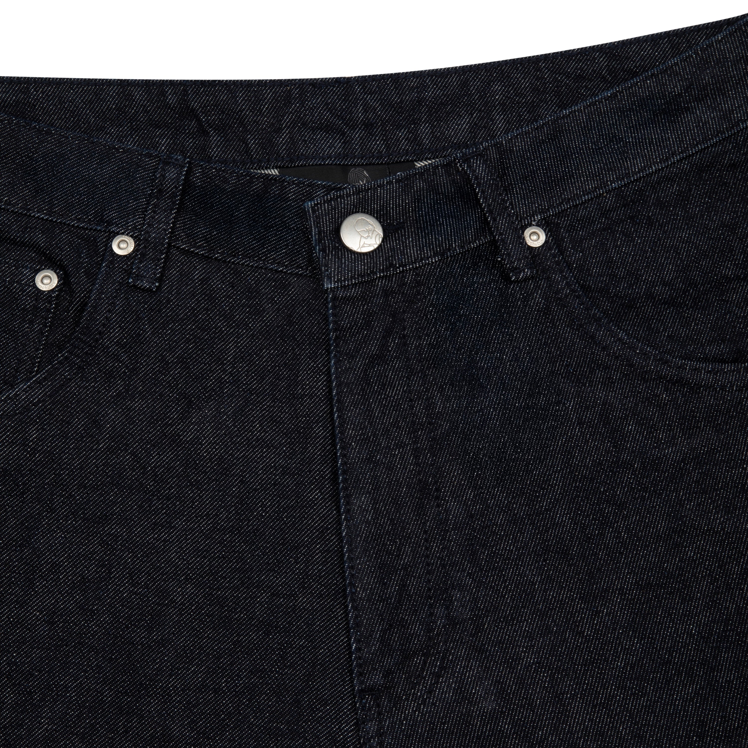 "yakuza" indigo raw Jorts 02