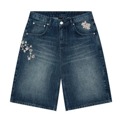 "yakuza" indigo washed Jorts 01